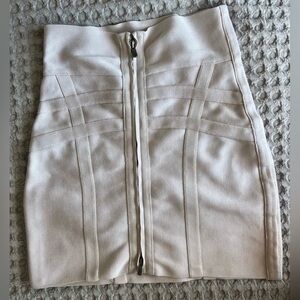 Herve Leger Bandage Skirt - Ivory